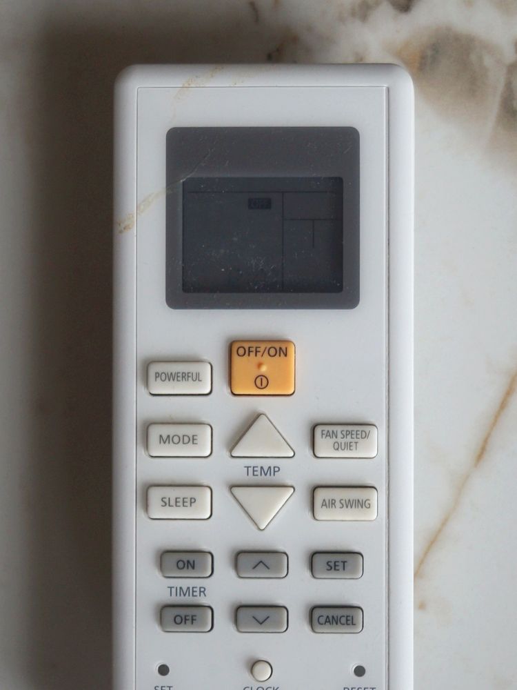 Panasonic air-con remote