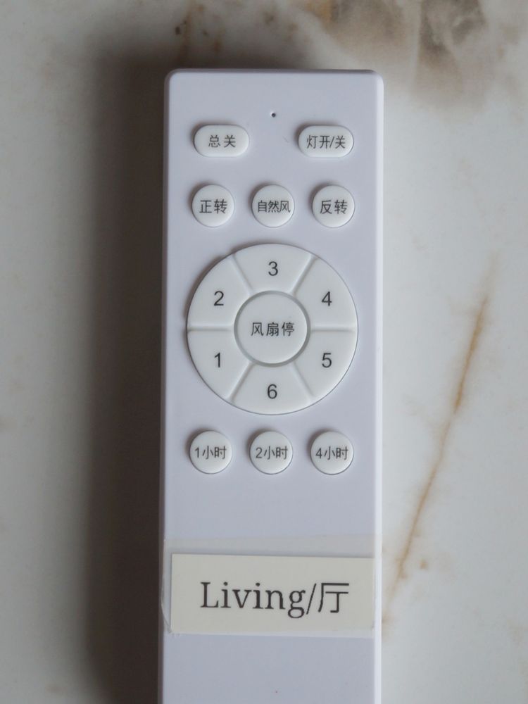 Ceiling fan and light remote